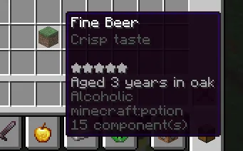 Image showing how a beer with item-model: minecraft:grass_block will look in-game